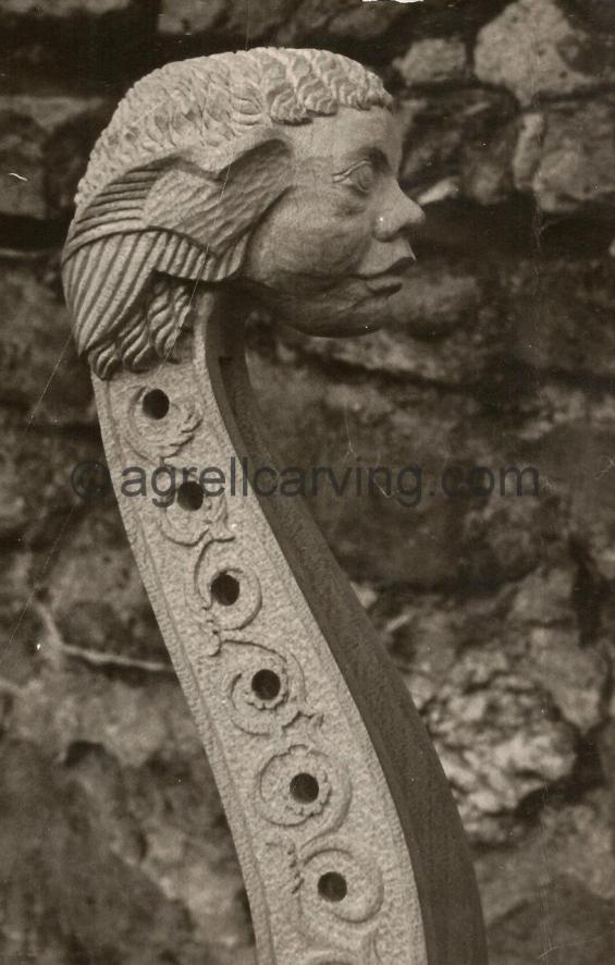 Viol de Gamba Head