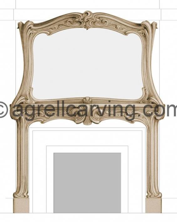 Nouveau fire surround design