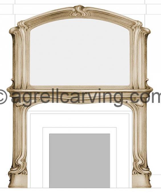 Nouveau fire surround 