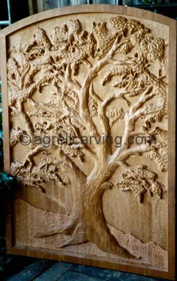 Oak tree panel