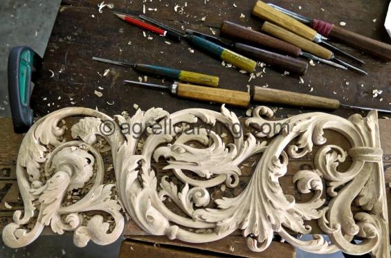 Renaissance acanthus panel