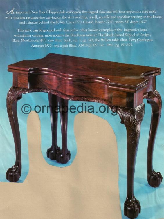 18th Century console table.