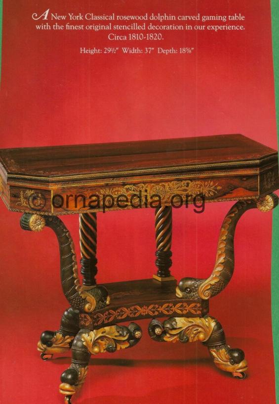 19th century console table.