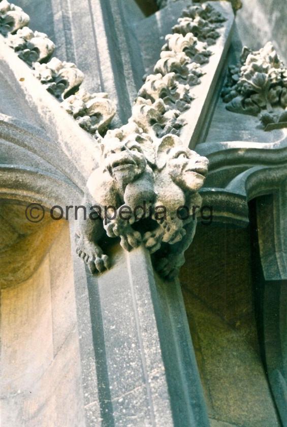 Stone carved grotesque