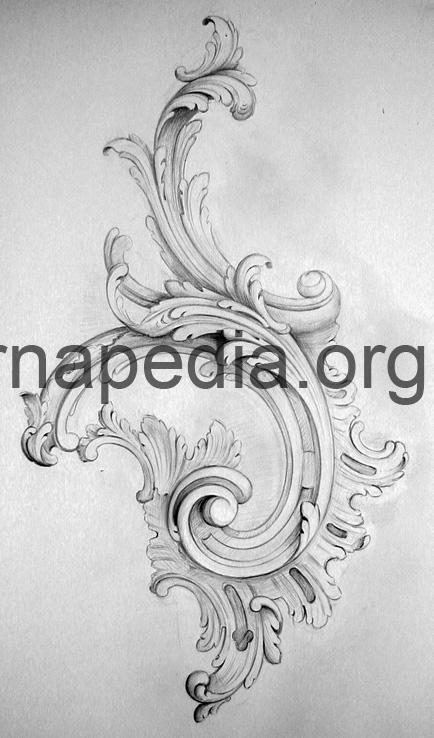 Rococo C scroll 