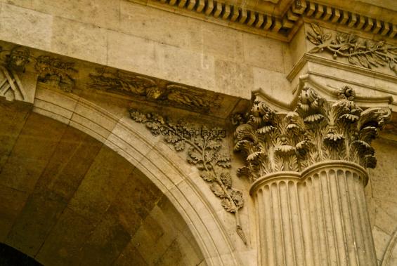  Corinthian stone carved pilaster 