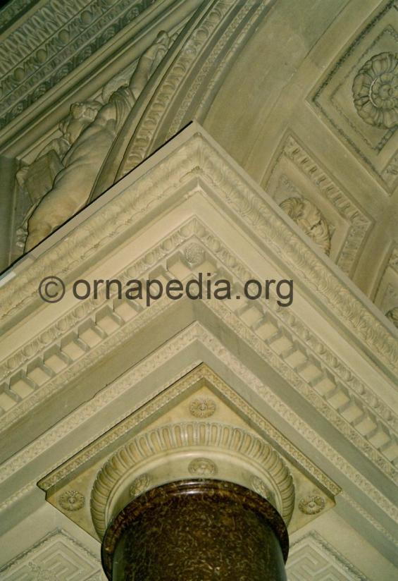 Napoleonic marble entablature 