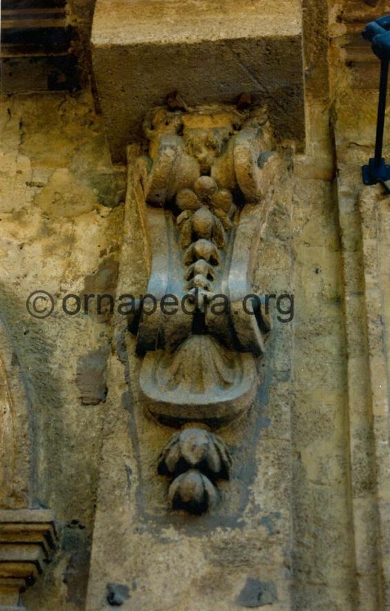 Stone carved corbel
