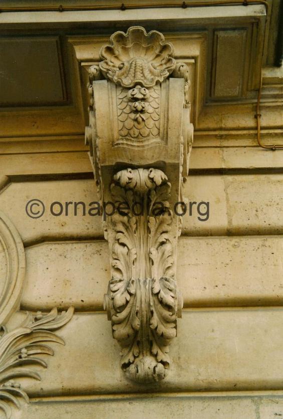 Stone carved corbel