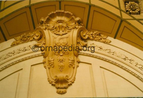 Stone carved key stone