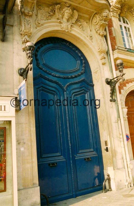 Stone carved door surround