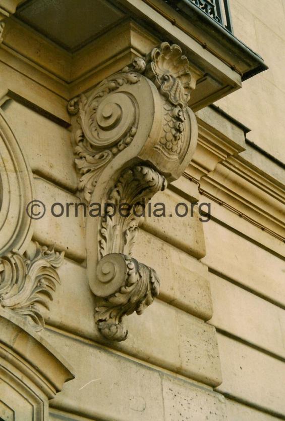 Stone carved corbel