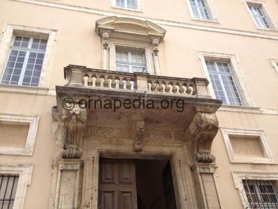 Stone carved corbels 