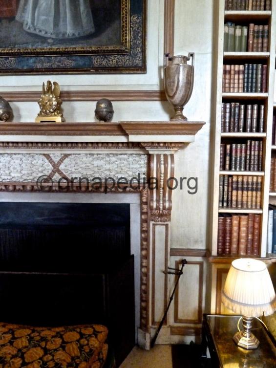 Carved fire surround 