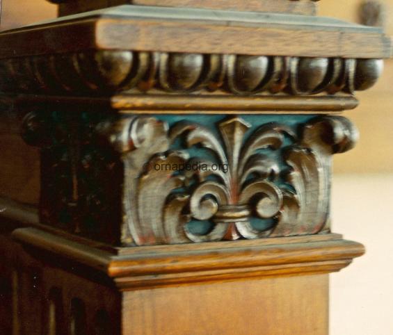 Newel post carving 