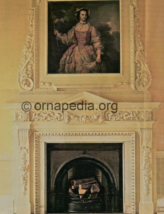 Rococo overmantel