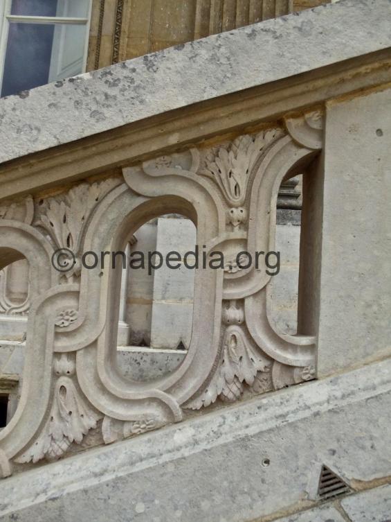 French exterior stairway. 