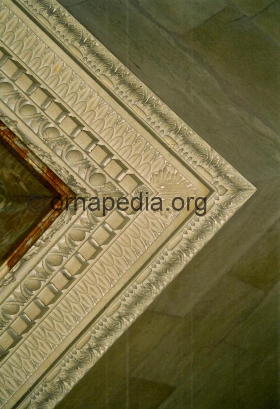 Marble entablature 